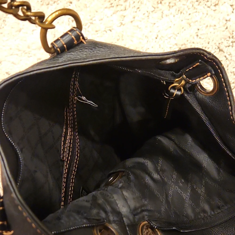 BCBGMaxAzria black leather